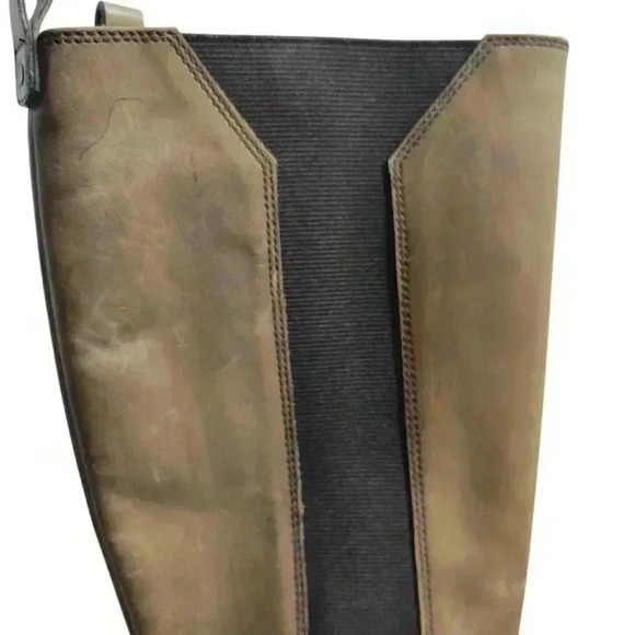 NICO NERINI Vero Cuoio Brown Leather Zip Up Riding Boots Size 38 US 8 - Picture 9 of 14